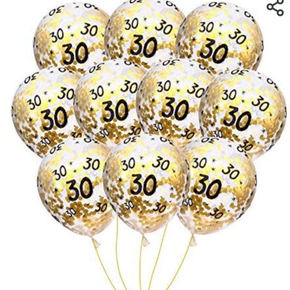 Cheers to 30 years Balloons